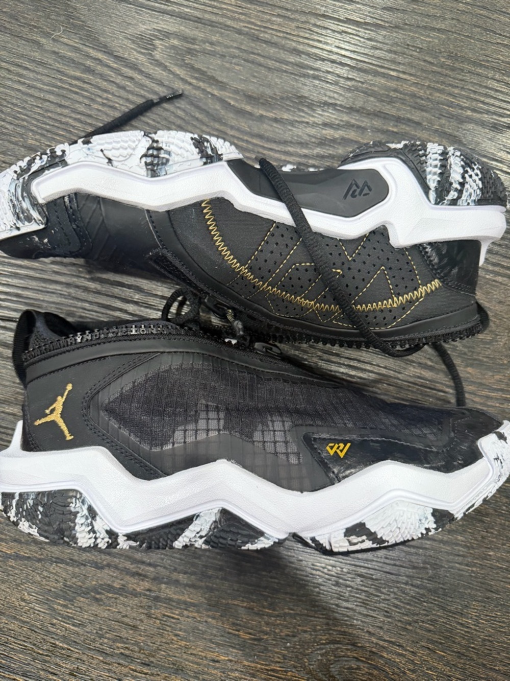 Jordan Why Not .6 GS Black Gold DO7191 071 Basketball Shoes Boys 6Y